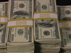 Lots of cash money. American dollars. US Paper Currency. Stock Footage