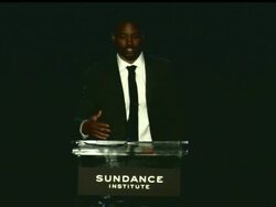 SPEECH - Ryan Coogler on being a filmmaker at 3rd Annual 'Celebrate Sundance Institute' Los Angeles Benefit Honoring Roger Ebert & Ryan Coogler on 6/6/13 in Los Angeles, CA. Stock Footage