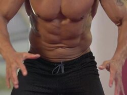 Man doing medicine ball slams and CrossFit workout at the gym.  - Slow Motion - 1920x1080 - filmed at 200 fps Stock Footage