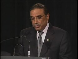 Zardari receives US honour on behalf of slain wife News Clip