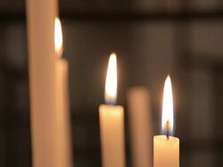 Flames of candles Stock Footage