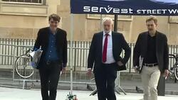 Jeremy Corbyn arriving at the BBC News Clip