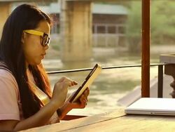 Tablet and Notebook User Stock Footage