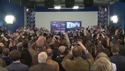 CLEAN : Polish eurosceptic conservatives win TV exit poll News Clip