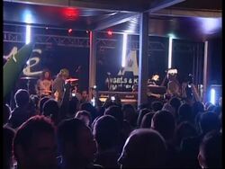 Pop punkers Fall Out Boy play in Barcelona for the launch of their Angels and Kings club News Clip