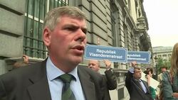CLEAN: Flemish separatists arrested over sign change News Clip
