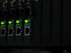 Fiber optic network Stock Footage