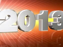 Years 2010-2019 Zoom Yellow Red Stock Footage