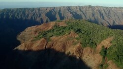 Scenic Waimea Canyon landscape at Kaluahaula Ridge. Stock Footage