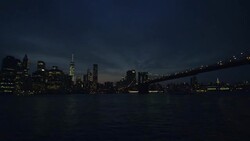 Manhattan Establishing - Night Stock Footage