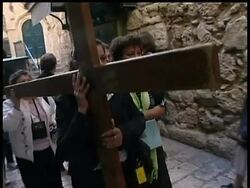 Christians and Jews are in Jerusalem to mark holy days in both religions. For Christians, Good Friday traditions include commemorating events leading to the death of Jesus. For Jews, the festival of Purim recounts a victory over enemies in Persia News Clip