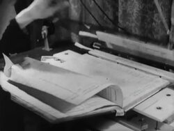 Various archives from churches are stored on microfiches Stock Footage