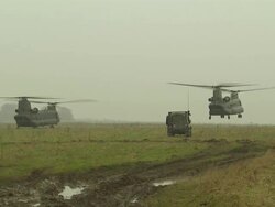 Chinook Helicopters and Warthogs News Clip