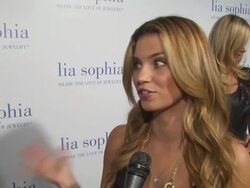 INTERVIEW: Amber Lancaster on tonight's event. at the lia sophia previews the lanaya II collection at West Hollywood CA. (Footage by WireImage Video/GettyImages) Stock Footage
