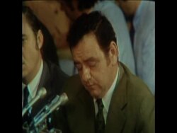 SYND 23 5 73 WATERGATE CAULFIELD QUESTIONED News Clip