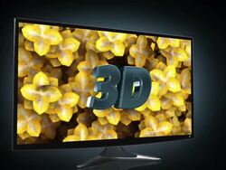 3D TV Stock Footage