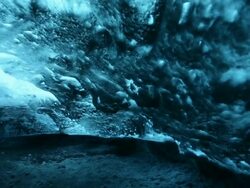 HD VDO : ice caves in Iceland Stock Footage