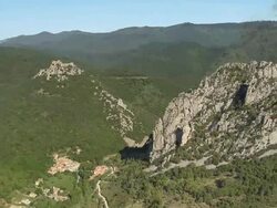 Puilaurens Castle Stock Footage