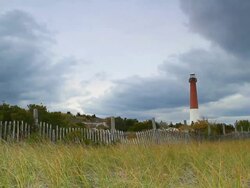 Barnegat Lighthouse Stock Footage