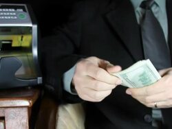 Counting Dollars Stock Footage