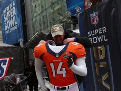 New York Area Prepares For Super Bowl XLVIII Stock Footage