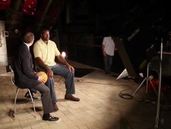 Shaquille O'Neal at Shaquille O'Neal tours Monterrey, Mexico Stock Footage