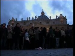Vatican Reax: Pilgrims In St Peter's Square, Italy Souvenirs: First Souvenirs Of Pope Benedict XVI Instructional Video