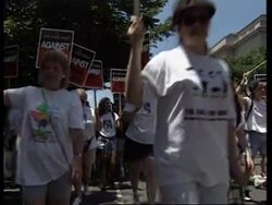 USA: WASHINGTON: ANIMAL RIGHTS ACTIVISTS MARCH News Clip