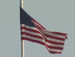 US Treasury Building & US Flag in Autumn News Clip