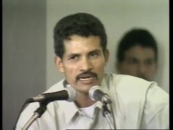 NICARAGUA: LEFT WING GUERRILLA GROUP FUAC HAND OVER ARMS News Clip