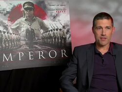 INTERVIEW - Matthew Fox on the relevance of the story to modern times at 'Emperor' Interviews on September 19, 2013 in London, England. Stock Footage