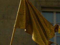 TD WS Joan of Arc Statue / Paris, France Stock Footage