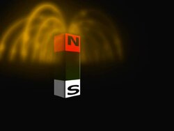 Magnetic field of a bar magnet Stock Footage