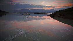 Qingshitan lake,lingchuan county,guilin,china Stock Footage