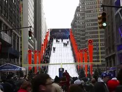 New York Area Prepares For Super Bowl XLVIII Stock Footage