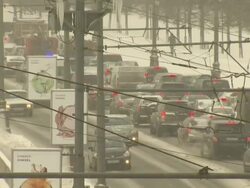 Moscow Winter Stockshots News Clip