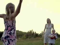 Happy Family sequence Stock Footage