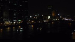 Pleasure boats at night on the River Nile News Clip