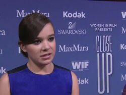 INTERVIEW - Hailee Steinfeld on how its feels to be receiving this honor, why WIF is an important organization, the advice for young women trying to break into this business and what she loves about Max Mara  Stock Footage