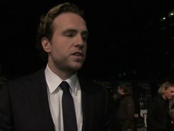 INTERVIEW - Rafe Spall Stock Footage