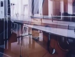 Barbican 1969, clip 10 - A Barbican Tower block under construction, shot of London skyline with sun setting. Stock Footage