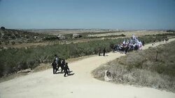 CLEAN : Israeli far right activists try to stage protest in Arab village News Clip