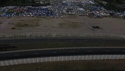 Aerial drone shots of Jungle Camp in Calais News Clip
