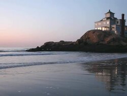 Coastal House Stock Footage