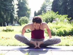 Yoga exercise Stock Footage
