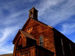 Ghost Town Church Stock Footage