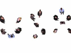 HD: People Form The Word USA Stock Footage