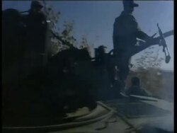 Northern Alliance fights the Taliban Stock Footage