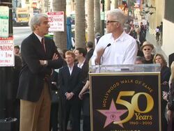 Sam Waterston Honored With A Star On The Hollywood Walk Of Fame Stock Footage