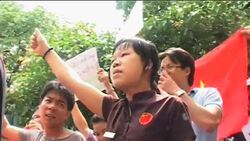 Demonstration against China's claim to disputed islands News Clip